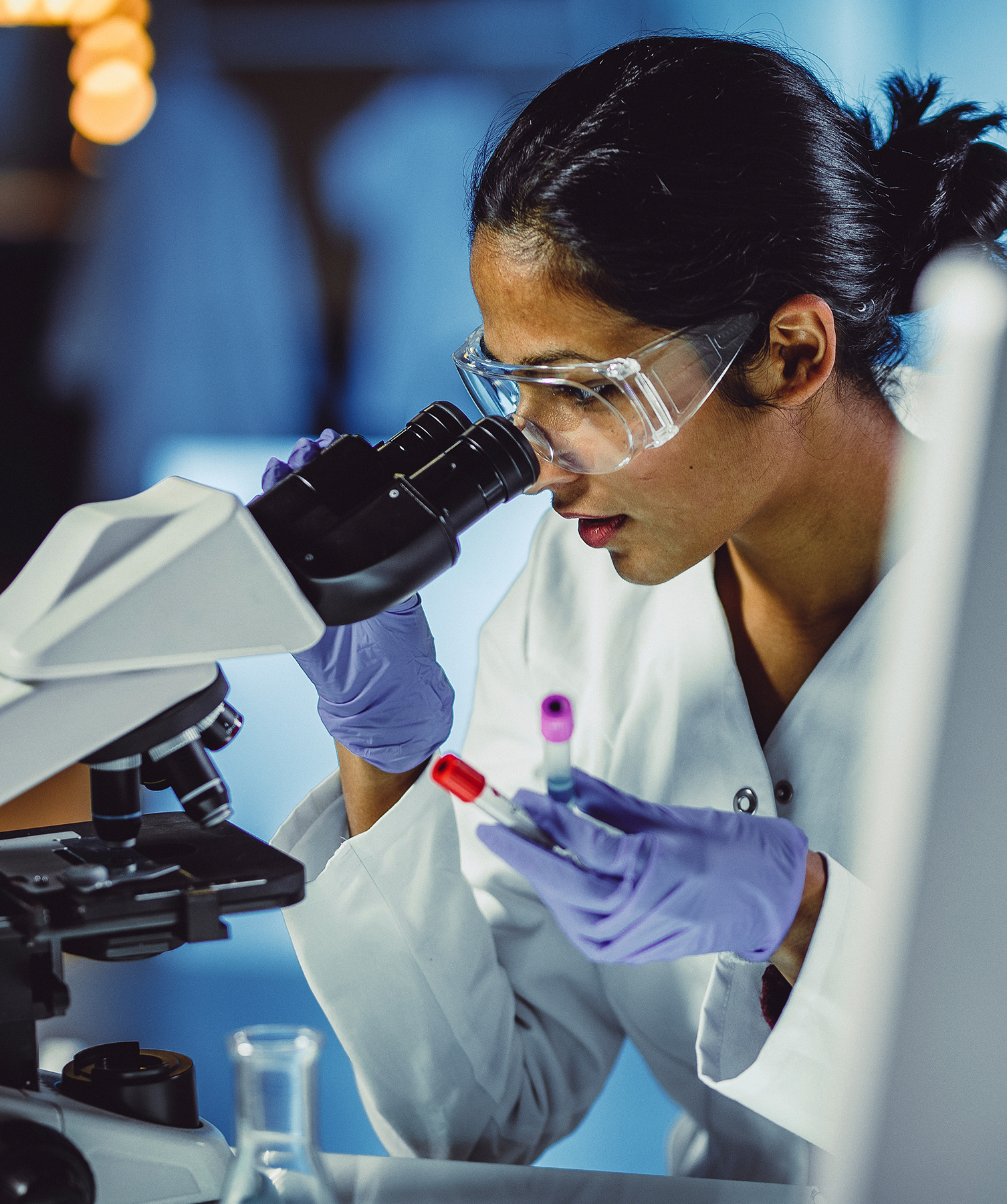 Laboratory equipment in a controlled clean-room environment