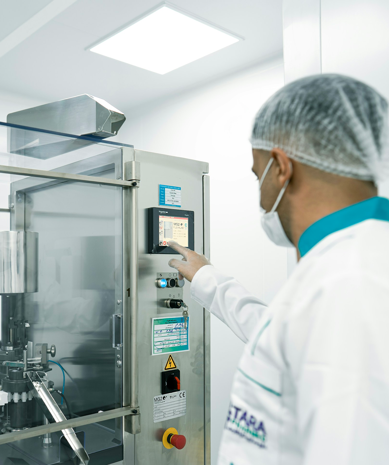 Scientist working at a laboratory bench